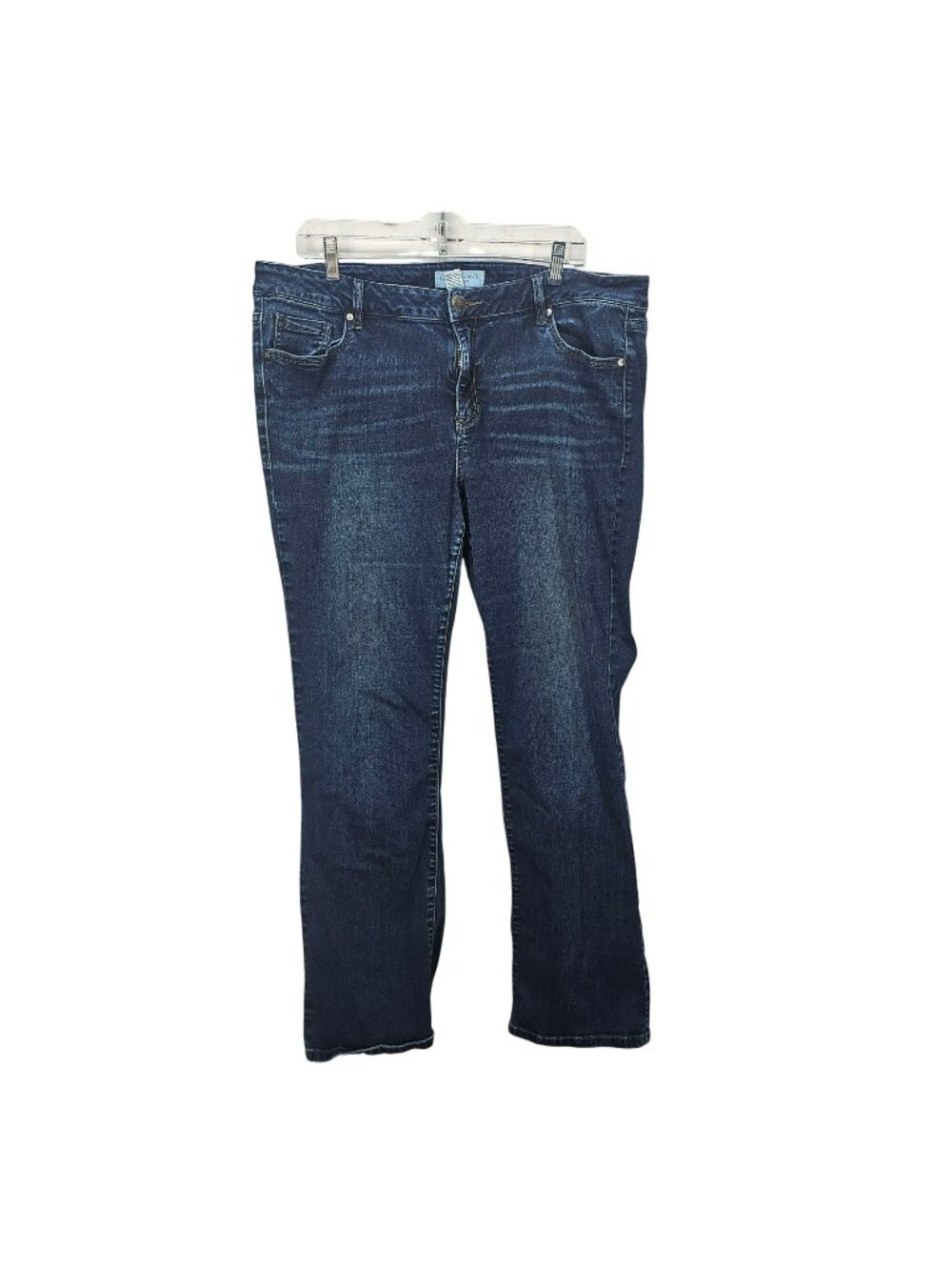 Lane Bryant Womens Mid-Rise Super Stretch Bootcut Jeans 18R Dark Wash